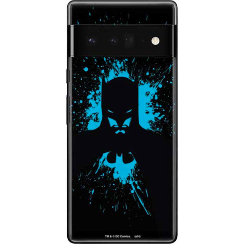 DC Comics Batman Blue Splash character shape Google Pixel 6 Pro Skin